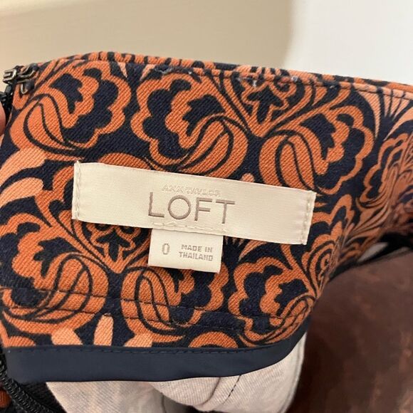 Loft, mini skirt, beautiful pattern, size 0, excellent condition - Picture 4 of 5